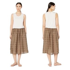 prAna Perry Midi Tank Dress Cream/Olive Sz L, NWT